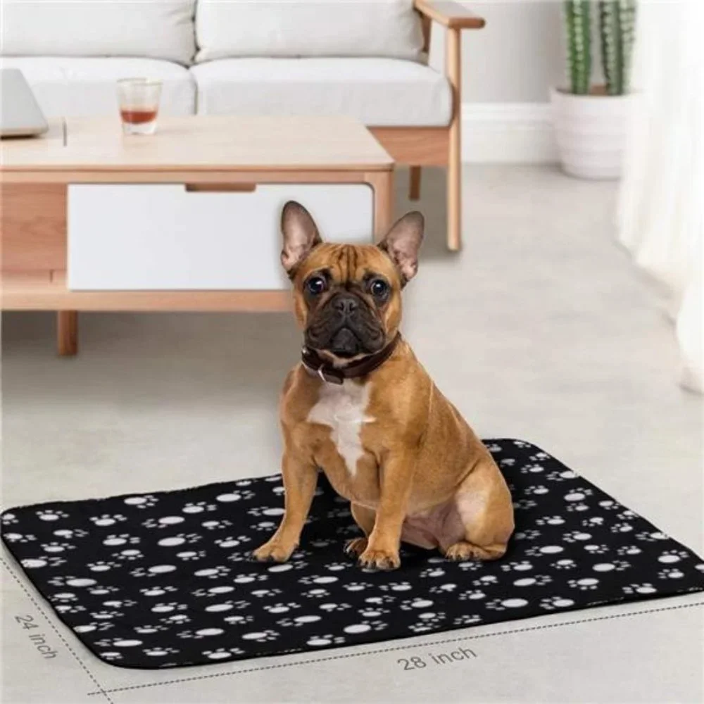 Warm Paw Print Blanket/Bed Cover for Dogs and Cats, 6 Pack of 24x28 Inches
